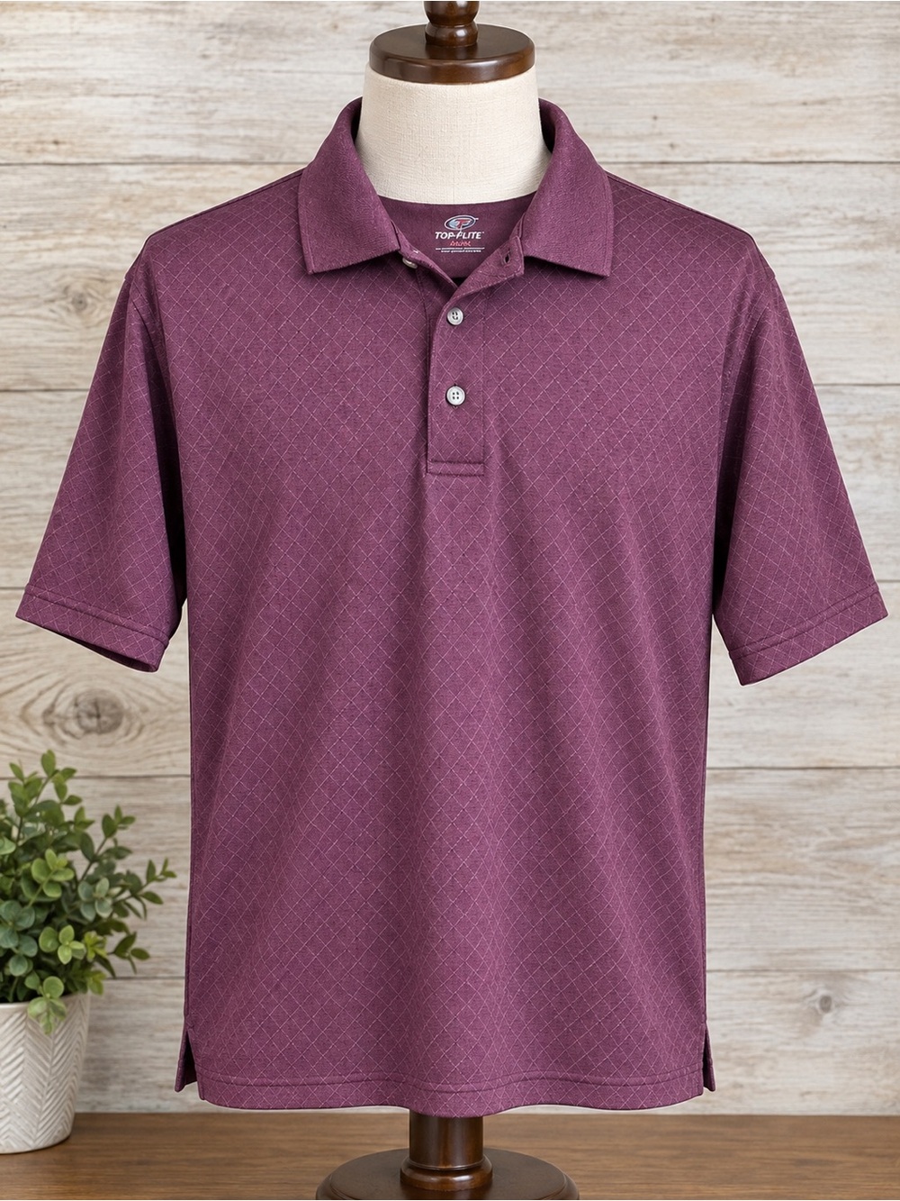 Men's Burgundy Polo Shirt